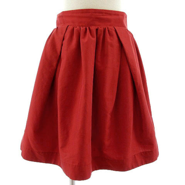 LUCA(ルカ)のルカ LUCA スカート ギャザースカート ひざ丈 レッド系 赤系 36 レディースのスカート(ひざ丈スカート)の商品写真