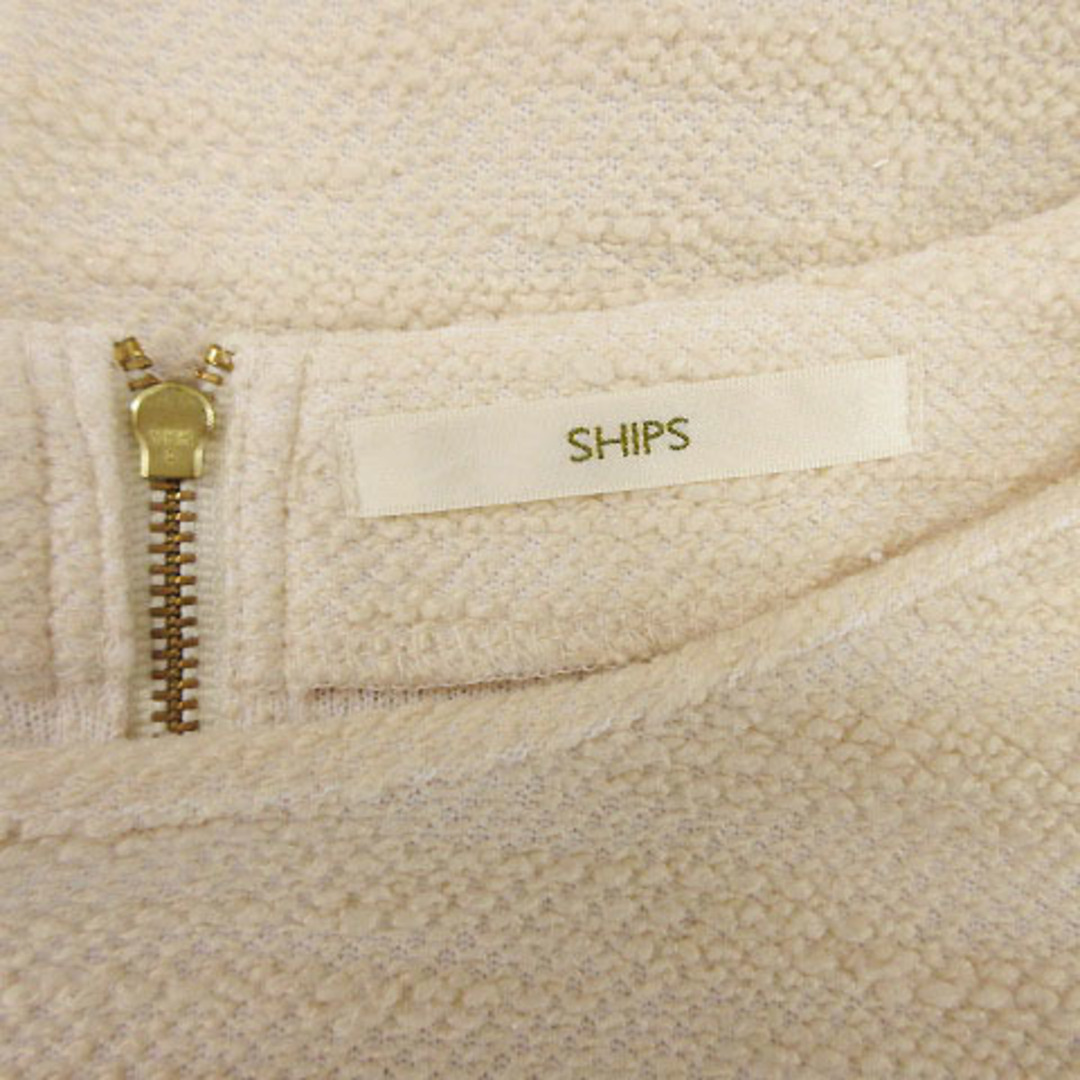 SHIPS(シップス)のシップス SHIPS カットソー 半袖 コットン混 ベージュ レディースのトップス(カットソー(半袖/袖なし))の商品写真