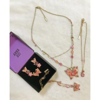 アナスイ(ANNA SUI)の総額90700円‼️超レアアナスイ グラデーションバタフライ　アクセサリーセット(ネックレス)