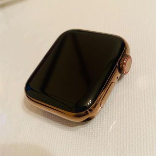 アップル(Apple)のApple Watch Series 4 40mm ゴールドステンレス 美品(腕時計(デジタル))