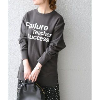 シップスフォーウィメン(SHIPS for women)の完売 SHIPS any別注 THE KNiTS: チュニック ロゴ スウェット(トレーナー/スウェット)