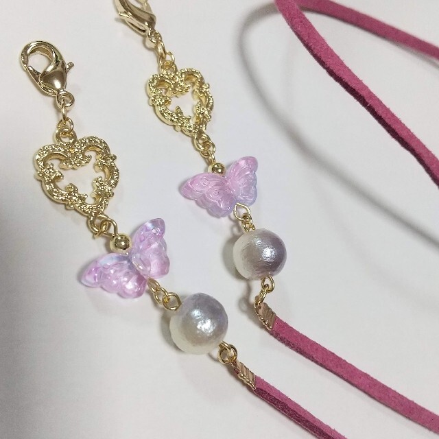 蝶々♡マスクコード マスクチェーン マスクストラップ シルバー ピンク パープルの通販 by min|ラクマ 蝶々♡マスクコード マスクチェーン マスクストラップ シルバー ピンク パープルの通販 by min|ラクマ