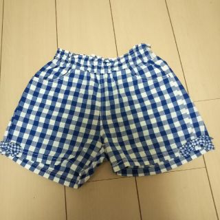 ブランシェス(Branshes)のさくら様専用　デニムリボンセット140 ブランシェス ショートパンツ チェック(パンツ/スパッツ)