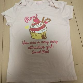 ロニィ(RONI)のロニ RONI140 ピンク カップケーキ Tシャツ(Tシャツ/カットソー)