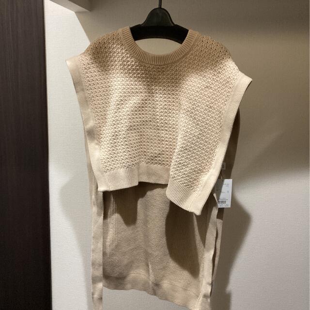 CLANE(クラネ)のW FACE SIDE RIBBON KNIT VEST レディースのトップス(ベスト/ジレ)の商品写真