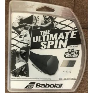 バボラ(Babolat)のテニスガット　バボラ ブラスト ラフ 130 ブラック(その他)