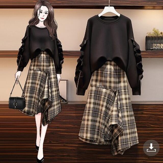 大きいサイズ レディース 秋冬 セットアップ 上下セット トップス スカート セット+コーデ - maquillajeenoferta.com 大きいサイズ レディース 秋冬 セットアップ 上下セット トップス スカート セット+コーデ - maquillajeenoferta.com