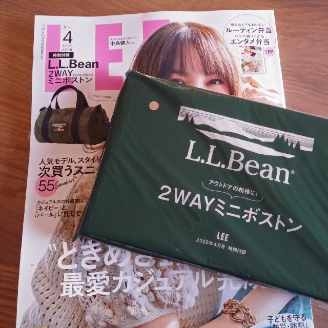 L.L.Bean(エルエルビーン)のLEE4月号　ミニボストン付録のみ レディースのバッグ(ボストンバッグ)の商品写真