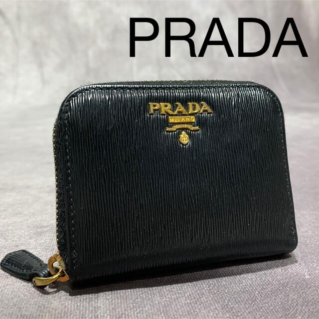 【美品】PRADA プラダ ミニ財布 コインケース レザー サフィアーノ