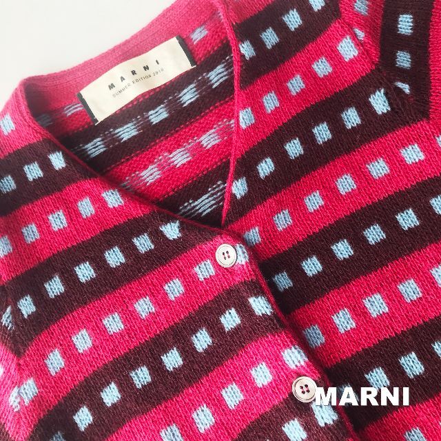 【MARNI】マルニ サマーエディション カシミア混 カーディガン