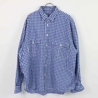 コモリ(COMOLI)のporter classic ロールアップシャツ　ギンガムチェック　ブルー(シャツ)