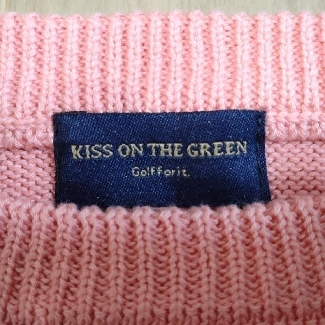 KISS ON THE GREEN /キスオンザグリーンニットベスト ピンクの通販 by