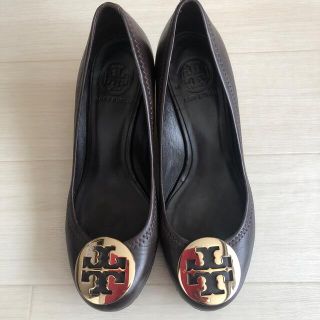 a985 Tory Burch ウェッジソール ブラック23㎝ シューズ