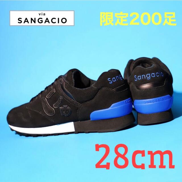 SANGACIO にゅ　スニーカー　BLACK✖️BLUE