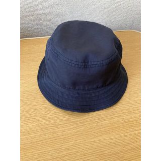 ムジルシリョウヒン(MUJI (無印良品))の無印良品 バケットハット キッズ ベビー 帽子 50cm ネイビー(帽子)