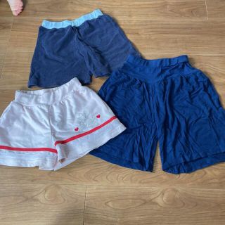 ユニクロ(UNIQLO)のハーフパンツ 夏服 110㎝ 3枚セット(パンツ/スパッツ)