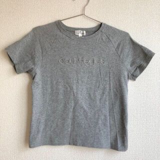 クレージュ(Courreges)の半袖Tシャツ　トップス　グレー　Sサイズ　(Tシャツ(半袖/袖なし))