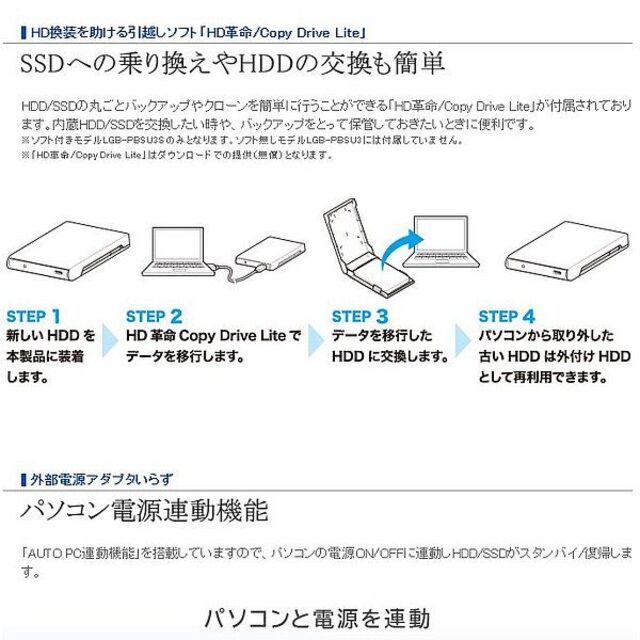 【240GB SSD かんたん移行キット】クローンソフト&ケース 2