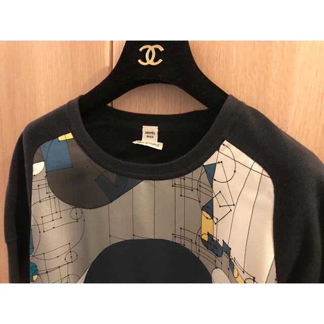 Hermes(エルメス)の白洋舎済　レア　エルメス　ネイビー　トップス　36  レディースのトップス(Tシャツ(半袖/袖なし))の商品写真