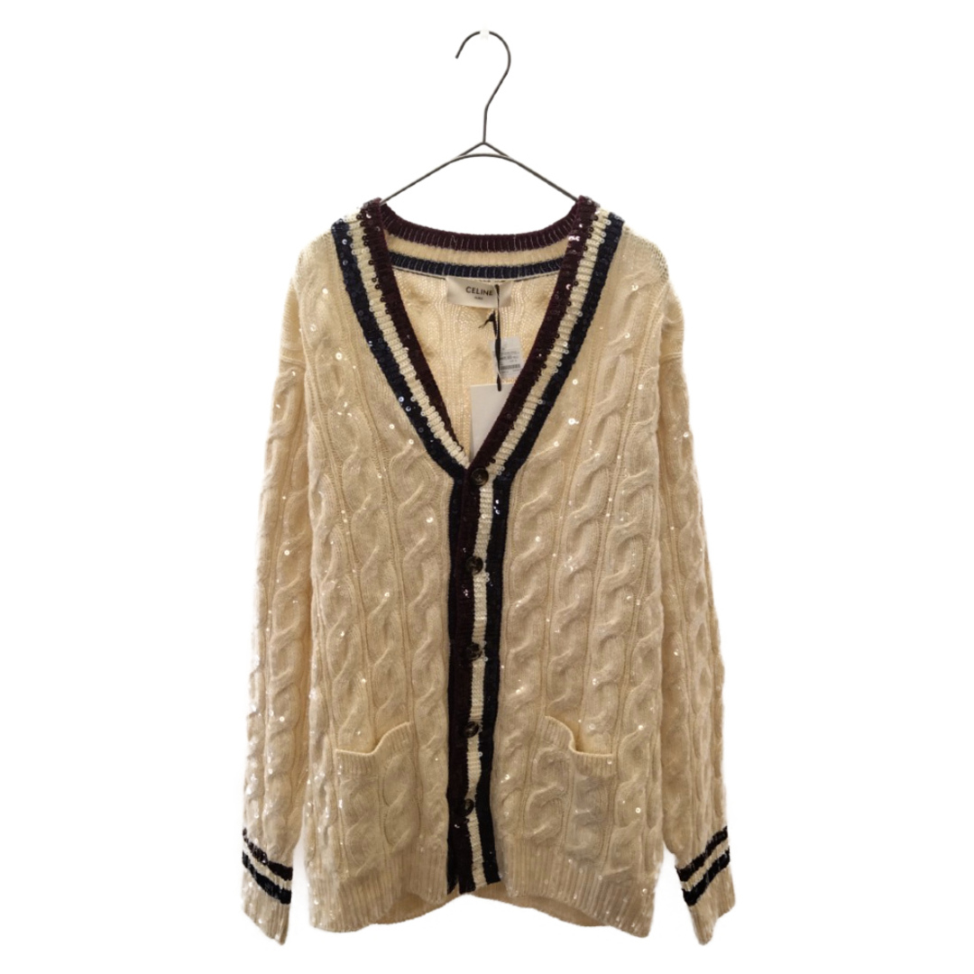 CELINE セリーヌ 20SS Embroidered Cardigan in Sequins Knit セリーヌ シークインニットエンブロイダリードカーディガン スパンコール 2A81C586I