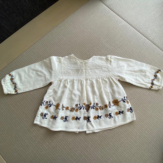 ZARA KIDS(ザラキッズ)のzarababy チュニック　刺繍ブラウス　98cm キッズ/ベビー/マタニティのキッズ服女の子用(90cm~)(ブラウス)の商品写真