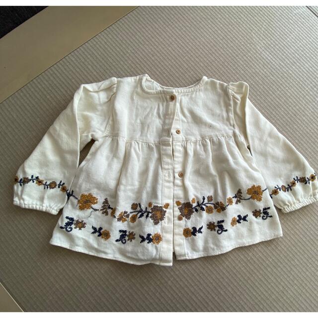 ZARA KIDS(ザラキッズ)のzarababy チュニック　刺繍ブラウス　98cm キッズ/ベビー/マタニティのキッズ服女の子用(90cm~)(ブラウス)の商品写真