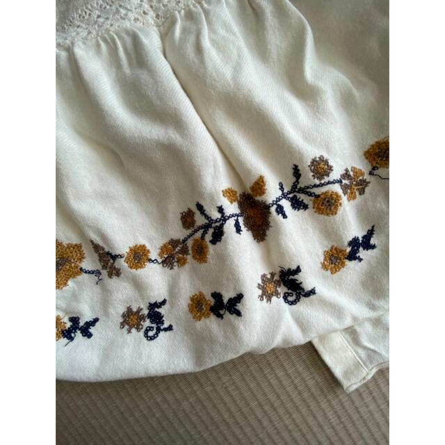 ZARA KIDS(ザラキッズ)のzarababy チュニック　刺繍ブラウス　98cm キッズ/ベビー/マタニティのキッズ服女の子用(90cm~)(ブラウス)の商品写真