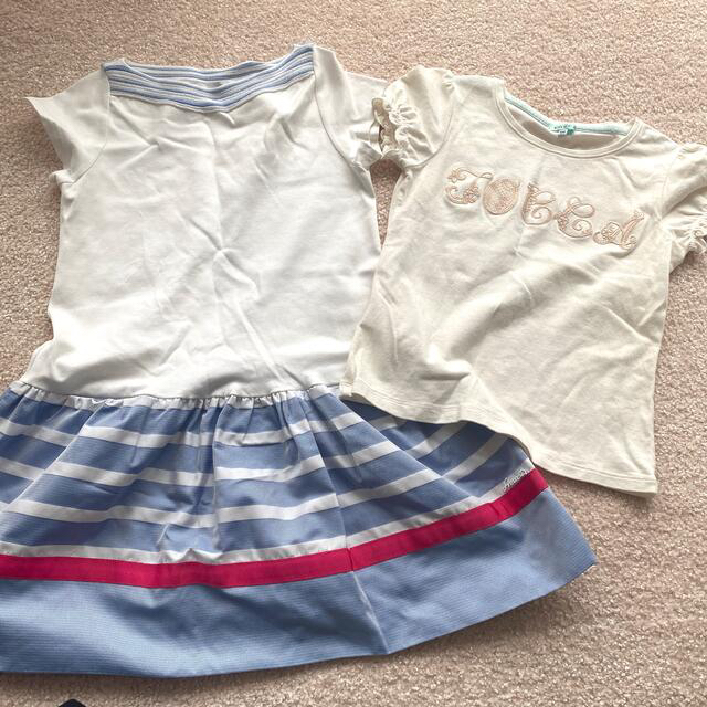 Simonetta(シモネッタ)のシモネッタワンピ　トッカティシャツ　120 キッズ/ベビー/マタニティのキッズ服女の子用(90cm~)(Tシャツ/カットソー)の商品写真