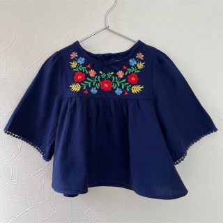 グローバルワーク(GLOBAL WORK)の値下げGLOBAL WORKキッズ刺繍ブラウス⭐︎Lサイズ(ブラウス)