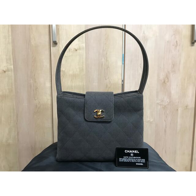 ラウンド CHANEL - シャネル デニム マトラッセ ハンドバッグ