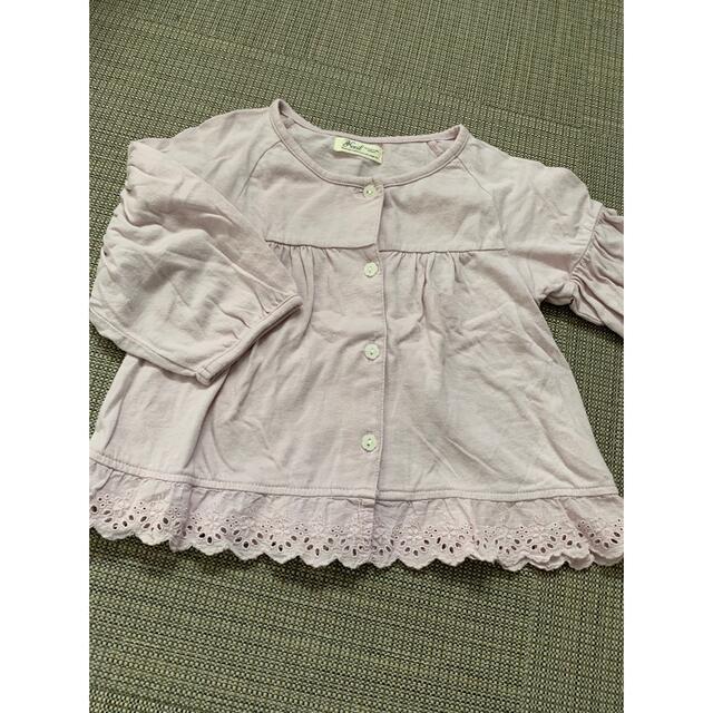 BEBE Noeil(ベベノイユ)のべべ　ノエル カーディガン100 キッズ/ベビー/マタニティのキッズ服女の子用(90cm~)(カーディガン)の商品写真