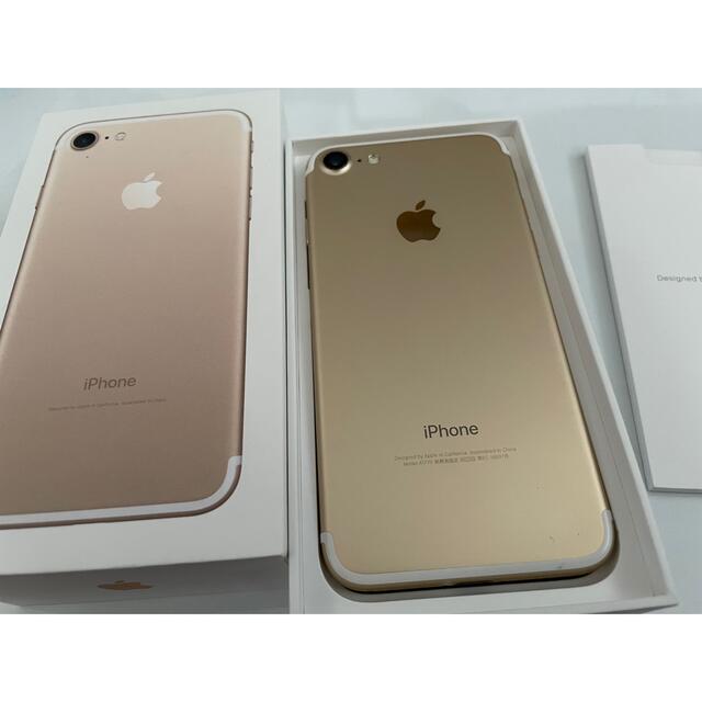 【SIMフリー】iPhone7 gold 32GB 白iFaceセット