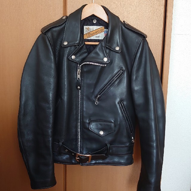schott ダブルライダースジャケット-