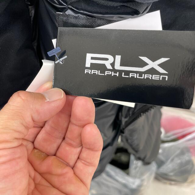 POLO RALPH LAUREN(ポロラルフローレン)のラルフローレン　RLX ダウンベスト　黒Lサイズ メンズのジャケット/アウター(ダウンベスト)の商品写真