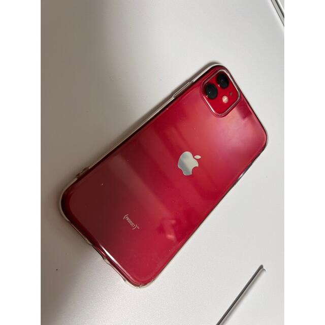 iPhone(アイフォーン)の【専用】iPhone11 128GB 香港版SIMフリー　レッド スマホ/家電/カメラのスマートフォン/携帯電話(スマートフォン本体)の商品写真