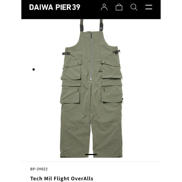 未使用品】 pier39 daiwa tech overalls flight mil サロペット+