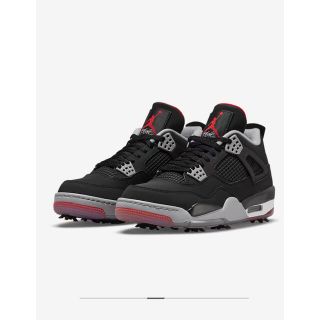 ナイキ(NIKE)のNIKE AIR JORDAN 4 RETRO GOLF BRED 25.5cm(シューズ)