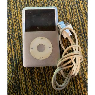 アイポッド(iPod)の限定値下げ◆iPod classic◆80GBシルバー　充電器付き(ポータブルプレーヤー)