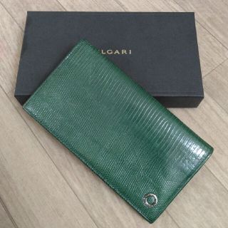 BVLGARI ブルガリ 財布 ミント グリーン ゴールド L字 レディース