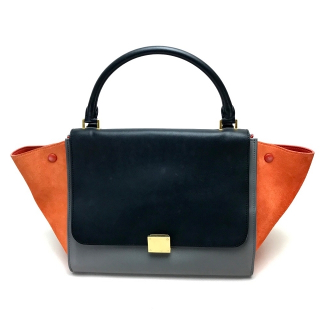 希少 黒入荷！ celine - セリーヌ ハンドバッグ トラペーズ スエード