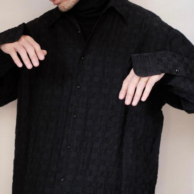 新品22ss NICENESS SLY アートチェックシャツ M