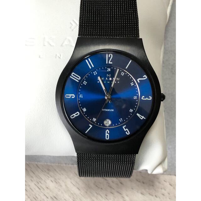 SKAGEN(スカーゲン)の【新古品】SKAGEN メンズ腕時計 ネイビー  HOLST ホルスト メンズの時計(腕時計(アナログ))の商品写真