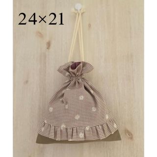 給食袋　巾着袋　ハンドメイド　女の子向け(外出用品)