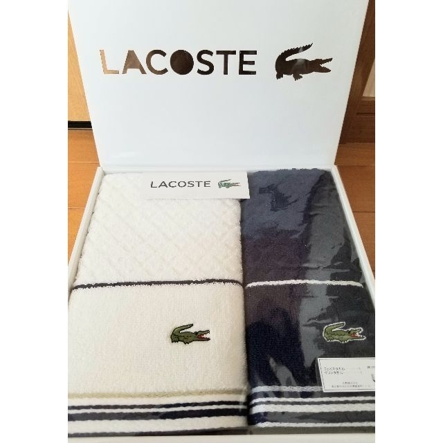 LACOSTE(ラコステ)の【新品未使用】ラコステ フェイスタオル ゲストタオル  LACOSTE インテリア/住まい/日用品の日用品/生活雑貨/旅行(タオル/バス用品)の商品写真