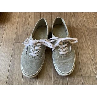 ヴァンズ(VANS)のバンズ VANSアメリカ限定 ラメ オーセンティックスニーカー23.5US5.5(スニーカー)