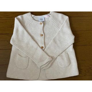 ザラキッズ(ZARA KIDS)のZARA baby ベーシックカーディガン　9-12month（80㎝）(カーディガン/ボレロ)