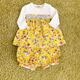 ニットプランナー(KP)のKP trois lapins 花柄　チュニック　パンツ　セットアップ　80(Tシャツ/カットソー)