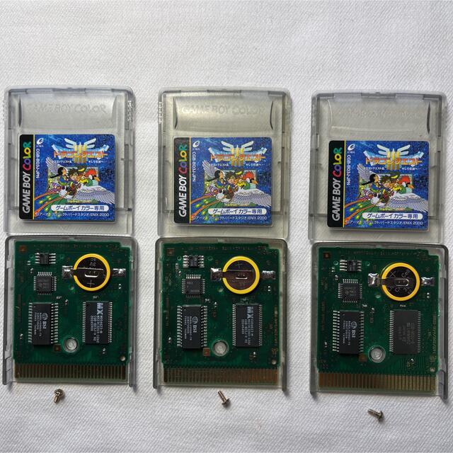 ゲームボーイ(ゲームボーイ)の【3本セット】ドラゴンクエスト3 電池交換済み GB ドラクエ3 GBC  エンタメ/ホビーのゲームソフト/ゲーム機本体(家庭用ゲームソフト)の商品写真