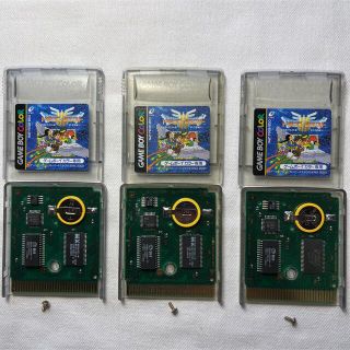 ゲームボーイ(ゲームボーイ)の【3本セット】ドラゴンクエスト3 電池交換済み GB ドラクエ3 GBC (家庭用ゲームソフト)