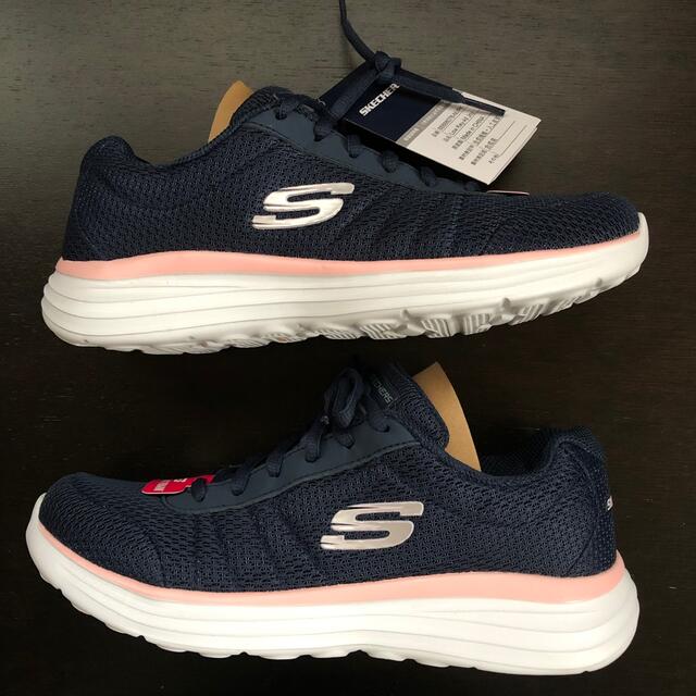 SKECHERS(スケッチャーズ)のスケッチャーズ レディース スニーカー 24.5cm ネイビー×ピンク レディースの靴/シューズ(スニーカー)の商品写真